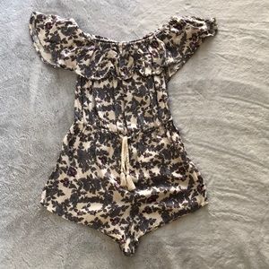 IVY // Dark Floral Romper